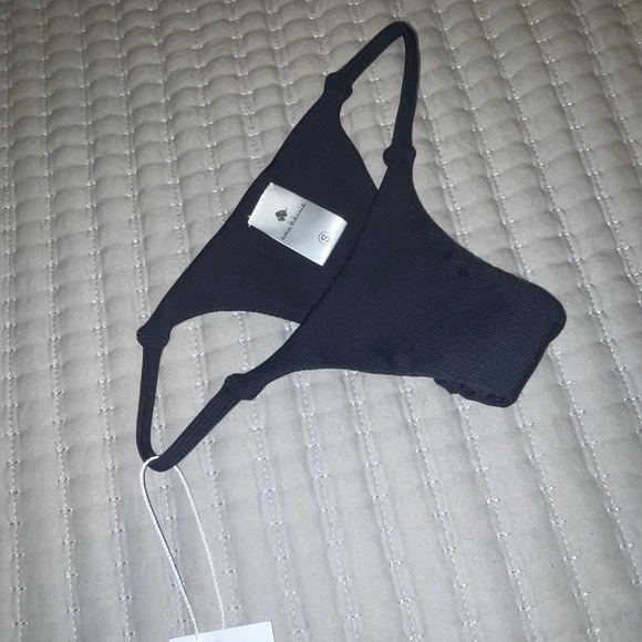 Black String Bikini Bottom - Picture 2 of 2